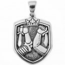 Carelia Coat of arms, big - Silver pendant